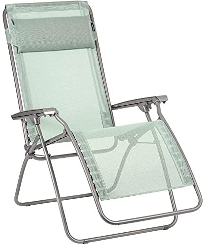 LAFUMA MOBILIER Relax-Liegestuhl, Klappbar und verstellbar, R Clip, Batyline, Farbe: Tilleul, LFM4020-9268