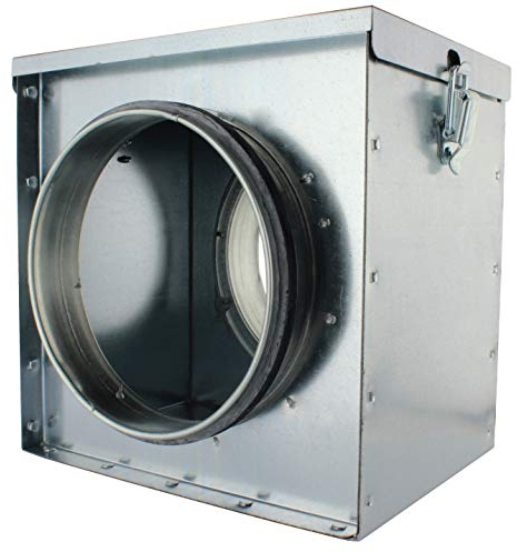 MKK - 18496-010 - Filterkasten Luftfilter Einbaufilter Wickelfalzrohr Staubfilter Abluft Zuluft Filterkasten 450 mm