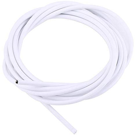 Keenso Fahrrad Schaltzug, Mountainbike 4mm Gummi + innere PVC Schaltzug 3 Meter lang Schaltzug für Mountainbike, Rennrad(Weiß) Fahrrad und Ersatzteile