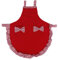 Tissting Kochschürze Grillschürze, Verstellbare Latzschürze mit 2 geräumigen Taschen, Baumwollmischung Retro Spitzen-Design, Für Küche, Grillen, Kaffeekochen, Hausarbeit, Geeignet für Männer