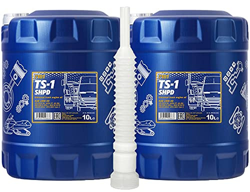 2 x 10 Liter, MANNOL 7101 TS-1 SHPD 15W-40 VDS 2 Traktor LKW Motoröl