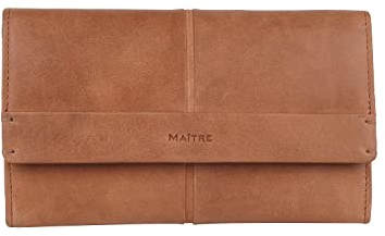 Maitre - Leder Geldbörse mit RFID Schutz, Münzfach & Scheinfach für Damen - Portemonnaie mit Kreditkartenfächern - Birkenfeld Diedburg, Braun