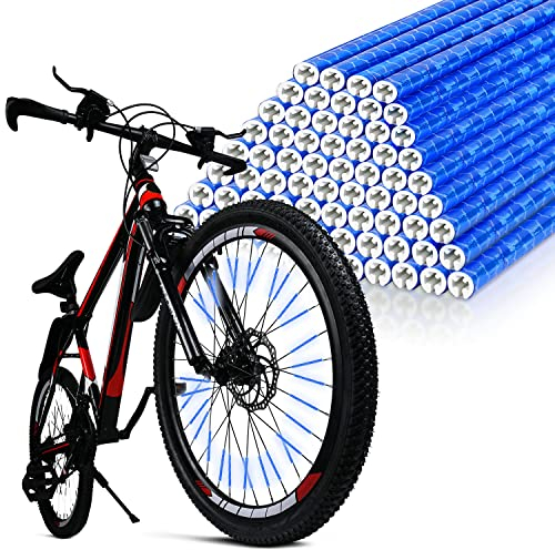 flintronic 96 Stück Speichenreflektoren Fahrrad, wasserdichter Speichenreflektor Einfach zu montierende Speichenräder, mit 360° Warn-Reflexionsmaterial für alle gängigen Speichenräder