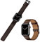 Compatible with Apple Watch Band, Vintage Genuine Leather Bands Replacement Strap for IWatch SE Series 7 6 5 4 3 2 1 Retro for Women Men 45mm 44mm 42mm 41mm 40mm 38mm (45mm/44mm/42mm,Dark Brown)
