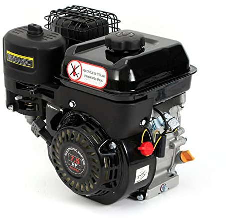 4 Takt 7,5 PS / 5,1kW Benzinmotor OHV Leichtstartmotor mit Ölalarm Kartmotor Antriebsmotor Luftkühlung 20mm Welle Viertaktersatzmotor