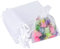 G2PLUS White Organza Gift Pouches - 7x9 CM Small Organza Favor Bags, 50 PCS Wedding Jewelry Bags - Clear Mesh Pouches for Wedding, Christmas, Birthday, Anniversary