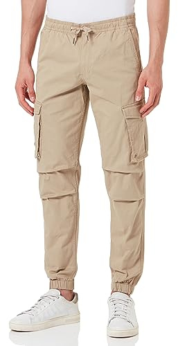 Jack & Jones Pantalon Cargo pour Homme Coupe décontractée, Twill, S