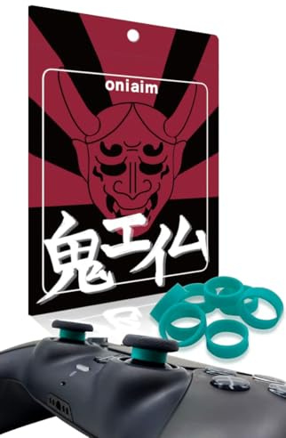 VNUUUXO OniAim Lot de 8 Anneaux de Protection en Silicone Anti-Usure pour Manette de PS4, PS5, Switch Pro (Vert Menthe)