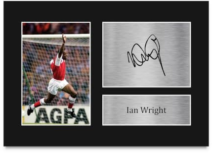 HWC Trading A4 Ian Wright Geschenke Gedrucktes Signiertes Autogramm Foto für Fußball Anhänger and Fans - A4