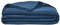 ESSIX Plaid uni en Gaze de Coton, Jazzy, 130x170cm, Bleu Pétrole