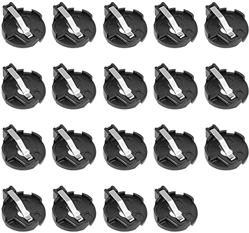 XYWHPGV 3V CR2032 CR2025 Knopfzelle Knopf Netzteil Halter Sockel Schwarz 19 Stück Socket(f08ca 8c87d f0d86 6600e 09423 f2624
