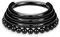 Dreifach gestapelter Septumring Septumschmuck Daith Ohrringe Chirurgenstahl Schwarz Perlen Septum Nasenring Rook Conch Piercing Schmuck Nahtloser Septum Clicker Ring Knorpel Helix Hoop Ohrringe 8mm