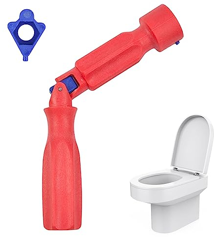 RVXlRDN Toilet Seat Tightening Tool, Universal Toilet Seat Fittings Tool Toilet Seats Removal Installation Repair Wrench Maintenance Artifact Hand Tool(red)