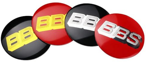 REDAEL 4 Stück Auto Nabendeckel für BBS 70mm 80mm, Staubdicht Wasserdicht Anti Rost Mit Logo Radnabenabdeckung Radmittelkappen Nabenkappen Auto Zubehör,80MM-RedSilver