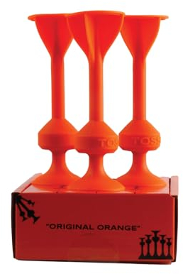 TOSSIT Jeu Fléchette Ventouse, Pétanque Intérieur Extérieur pour Sol et Mur, Silicone Puissant et Durable, Limited Edition Expansion Pack, Original Orange