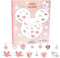Adventskalender 2025, Weihnachts Countdown Kalender Cartoon Animation für Mädchen Kinder DIY Surprise Accessoires Anhänger Haarschmuck Ring Halskette Adventskalender Kreative Geschenke