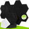 Hexagon Akustikplatten Selbstklebend 12 Stück Hohe Dichte Schallabsorber für Decken, Tür, Wanddekoration und Akustische Behandlung, Studio, Home, Aufnahmestudios, Büro (35x30.5x0.9cm, Schwarz)