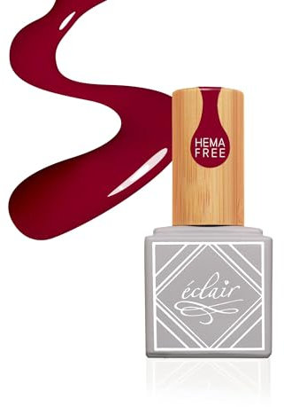 Simply mani by Eclair I KARMA Karminrot UV Nagellack I Hema Frei I Innovative Formel I Einfache Anwendung I Hohe Haltbarkeit I Tiefe Auberginenfarbe I Glänzend I Professioneller Effekt zu Hause