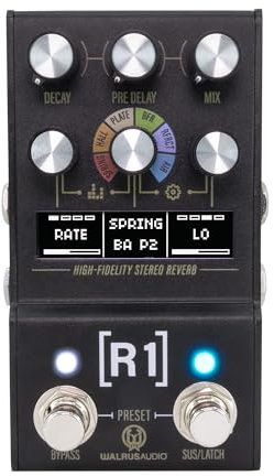 Walrus Audio Mako R1 MKII High-Fidelity Stereo Reverb - Effektgerät für Gitarren