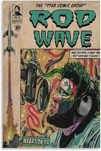 EWECVTODR Art Anime Wave Musik Poster Leinwand Wandposter Und Art Picture Print Moderne Familie Schlafzimmer Dekor Poster Dekorative Malerei 40x60cm