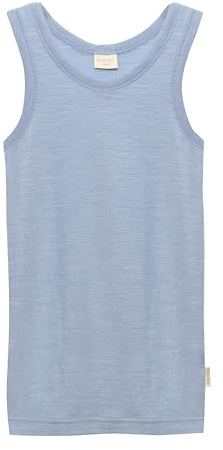 Dilling Kinder Unterhemd aus 70% Bio-Merinowolle & 30% Maulbeerseide – Unisex Wolle-Seide Tanktop – Natürlich Temperaturausgleichend & Hautfreundlich