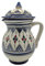 Brocca in Ceramica Marocchina Dipinta a Mano con Tappo da 1 Litro 2011242004 Tunisia Turchia Etnico del Mondo
