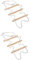 IMIKEYA 2St Leiter zum EIN- und Aussteigen aus dem Bett holzleiter klappleiter kletterleiter stufenleiter Etagenleiter für Wohnheim Strickleiter-Spielset Trainingsgeräte Baumwollseil Beige