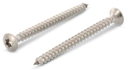 Spanplattenschrauben 3,5x50 mm – Linsensenkkopf – Torx (TX) – Vollgewinde – Edelstahl A2 (V2A) – Holzschrauben – 25 Stück