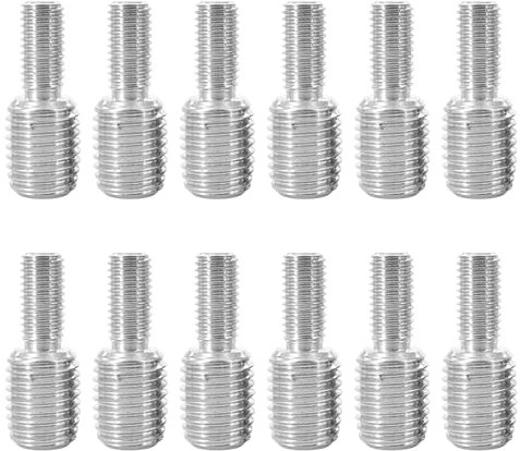 Lot de 12 goujons filetés à double extrémité M6 x 20 mm à M8 x 20 mm - En acier inoxydable - Adaptateur fileté