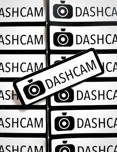 [Restbestand] Aufkleber Dashcam für Auto, PKW | Hinweis auf Videoüberwachung | 1 Sticker für Heckscheibe, Fenster, Stoßstange | Größe 145x45 mm | wasserfeste, uv- & kratzbeständige Folie