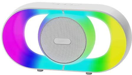 Portable Bluetooth Speaker Wireless Atmosphere Speaker Gift For Men, Light Up With Colorful RGB Light, Bt 5.4, TWS Pairing, Stereo Sound, Idea For Outdoor Home Camping Party, Electronics Gadget Gift