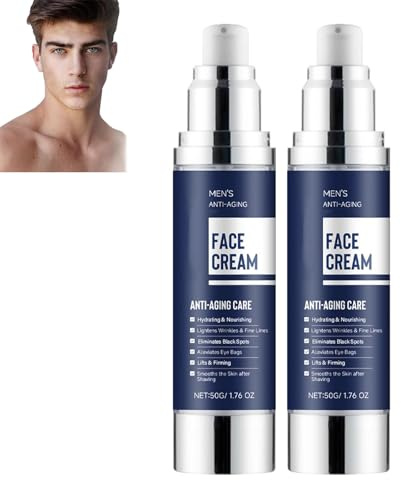 6-In-1 Men’S Face Cream,Anti-Aging Face Cream for Men,Hydrating & Nourishing,Eye Bags Treatment,Anti-Aging Moisturizer Reduces Wrinkles