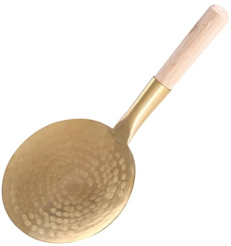 TOPPERFUN Tofulöffel Kupfer Schöpfkelle Küchenlöffel Aus Edelstahl Ergonomisch Sturzsicher Für Haushalt Und Kochen