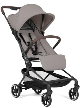 hauck Ultraleichter Carbon Reisebuggy, Handgepäck, Lite N Care Sandy Taupe | German Design Award 2026, einhändig klappbar mit Tragegurt, UV-Schutz 50+ XL Netzfenster, Liegeposition ab Geburt bis 22 kg