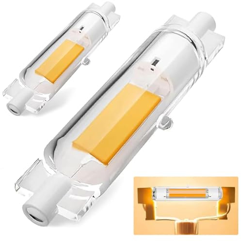 Dvnoua R7S LED 78mm Dimmbar, 20W R7S LED Lampen Ersatz für 200W J78mm Halogenstab, Warmweiß 3000K, 2000 Lumen, Kein Flackern 360°Abstrahlwinkel, 2er Pack