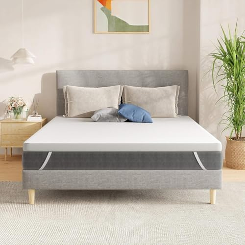 SynthoSpace Matratzen Topper 120x200cm H2, Matratzentopper 120x200 Schlafsofa Bett Memory Foam, Mattress Topper 120x200 Boxspringbett Topper Bezug Waschbarer 5cm Höhe