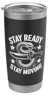 Ready Snake Knife Tactical Men Stainless Steel Insulated Tumbler