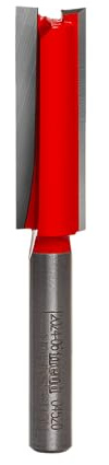 Freud 04-520: 10 (dia.) Double Flute Straight Bit with 1/4 shank, 2-3/8 overall length