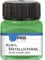 KREUL 77277 - Acryl Metallicfarbe, 20 ml Glas in grün, glamouröse Acrylfarbe mit Metalliceffekt auf Wasserbasis, cremig deckend, schnelltrocknend und wasserfest