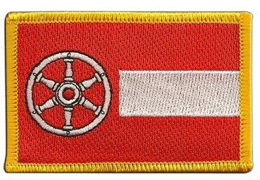 Aufnäher Patch Flagge Deutschland Stadt Erfurt - 8 x 6 cm