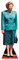 Figurine en carton Mrs Thatcher - Haut 174 cm