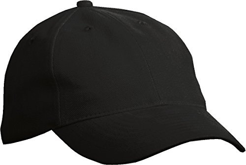 Myrtle Beach Softlining Raver Cap mit Leichter Laminierung Gr. One Size, schwarz - schwarz
