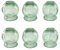 Schröpfen Set aus Glas, Feuerschröpfen Schröpfgläser Vakuum Massage für Muskelentspannung und Schmerzlinderung, Hijama Hacamat Glasschröpfen, Schröpftherapie Therapie Cupping Banki (6 Stück, 7,5 cm)