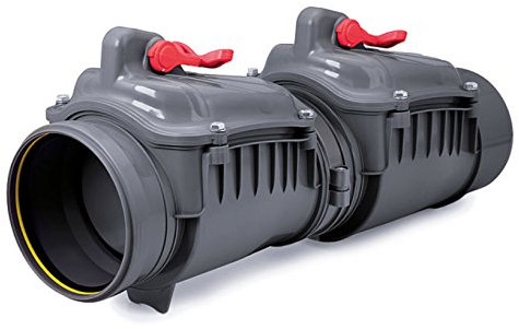 Pvc plástico de retención de drenaje de aguas residuales de retención doble solapa remanso válvula impidió 160mm