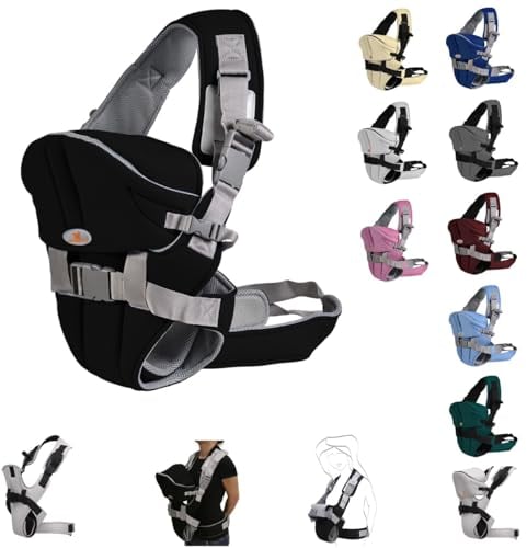 Babytrage Carry go 2 in 1 Bauch- und Hüfttrage von 3 Monaten bis 1 Jahr schwarz