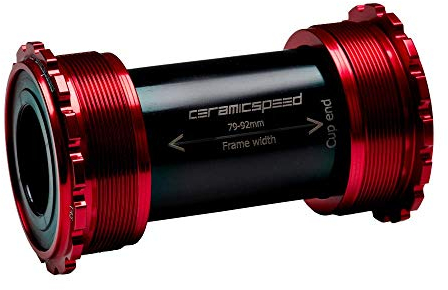 CeramicSpeed Tretlager T45 SRAM GXP beschichtet in rot