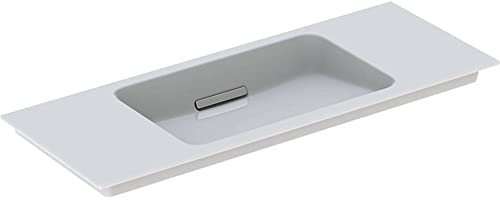 Keramag Geberit One Möbelwaschtisch 500396, ohne Hahnloch, mit Überlauf, 1050x400mm, Farbe: Chrom glänzend - 500.396.01.1