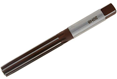 Utoolmart Handreibahle, gerader Schaft, 20 mm Schneiddurchmesser, H8, legierter Werkzeugstahl, Reibnuten, Fräsen, Metall, Lochschneider, Werkzeug, 1 Stück