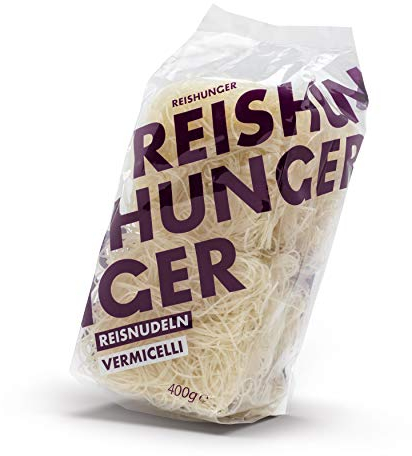 REISHUNGER Reisnudel Vermicelli (4 x 400g) Perfekt für asiatische Wok Gerichte - in verschiedenen Größen erhältlich