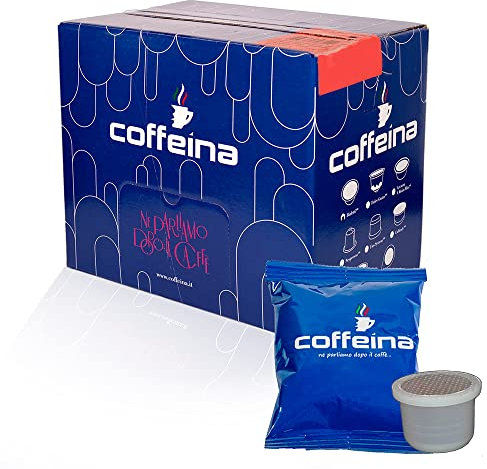 100 Capsule compatibili UNO SYSTEM miscela BLU Coffeina caffè